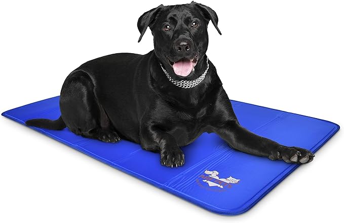 Arf Pets Dog Cooling Mat 35” x 55” Pad for Kennels, Crates & Beds, Non-Toxic, Solid Self Cooling Gel .No Fridge or Electricity Needed Arf Pets Dog Cooling Mat 35” x 55” Pad for Kennels, Crates & Beds, Non-Toxic, Solid Self Cooling Gel .No Fridge or Electricity Needed